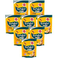 Multiple packs of Pedigree Tasty Minis Puppy Chicken Flavour dog treats on a white background