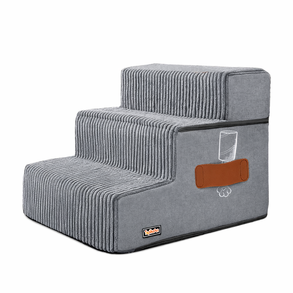 Topika Dog Stairs Ramp for High Beds, Pet Stairs for Small Dogs and Cats