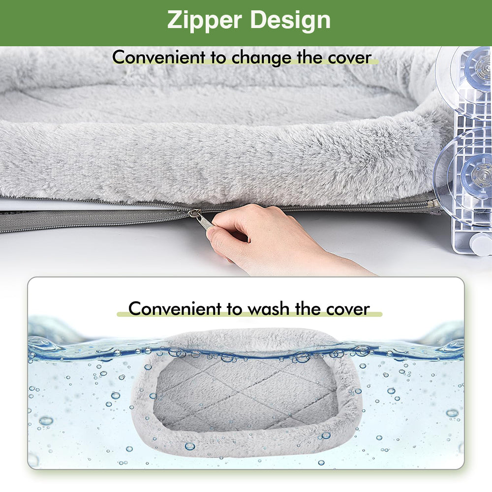 Topika - Foldable Hammock Bed for Cats,Cat Window Perch with Suction Cups