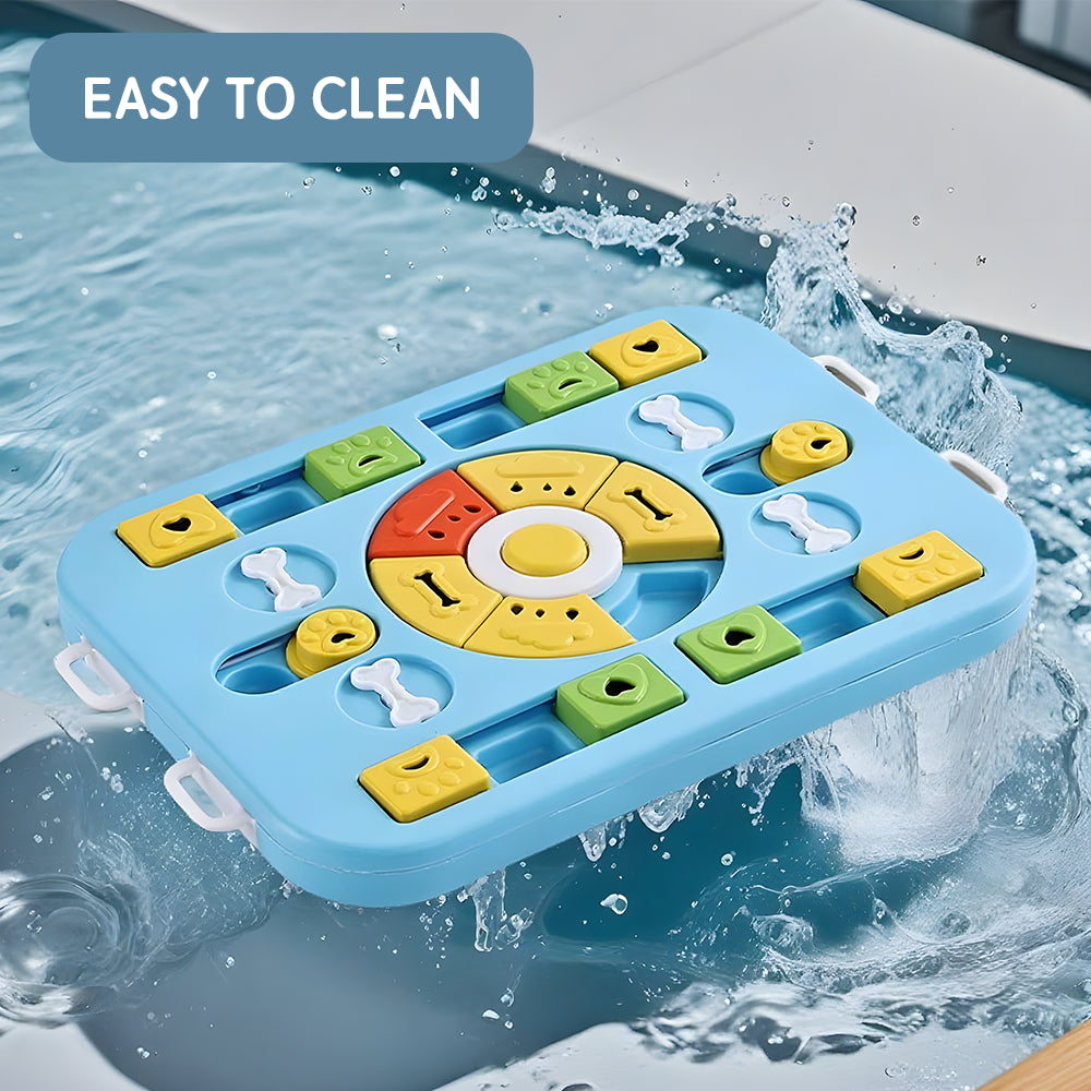 Dog Puzzle Toy – Interactive Slow Feeder with 4-Way Play for All Sizes By TopikaPet