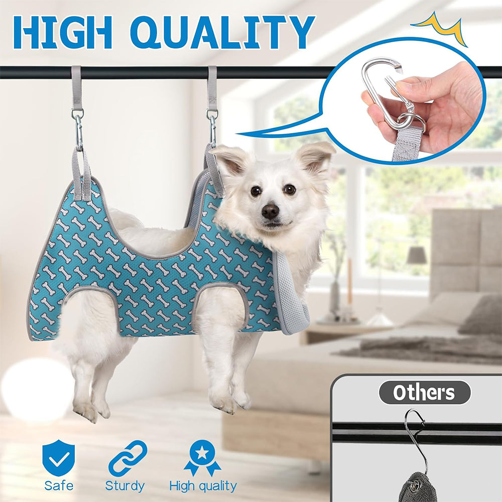 Dog Grooming Hammock Set – 8 Piece Kit for Nail Trimming & Care By TopikaPet