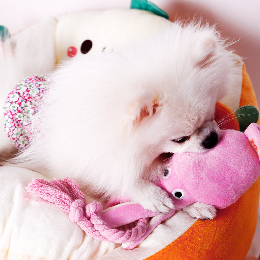 TopikaPet Plush Dog Toy Set – Fawn, Owl & Octopus with Squeaker & Crinkle Play Features (3 Pack)