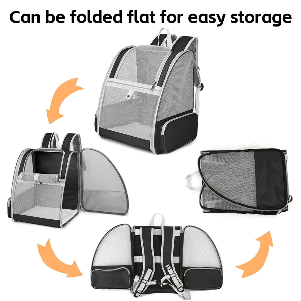 Pet Carrier Backpack – Soft Travel Bag with Mesh Ventilation for Small Pets By TopikaPet
