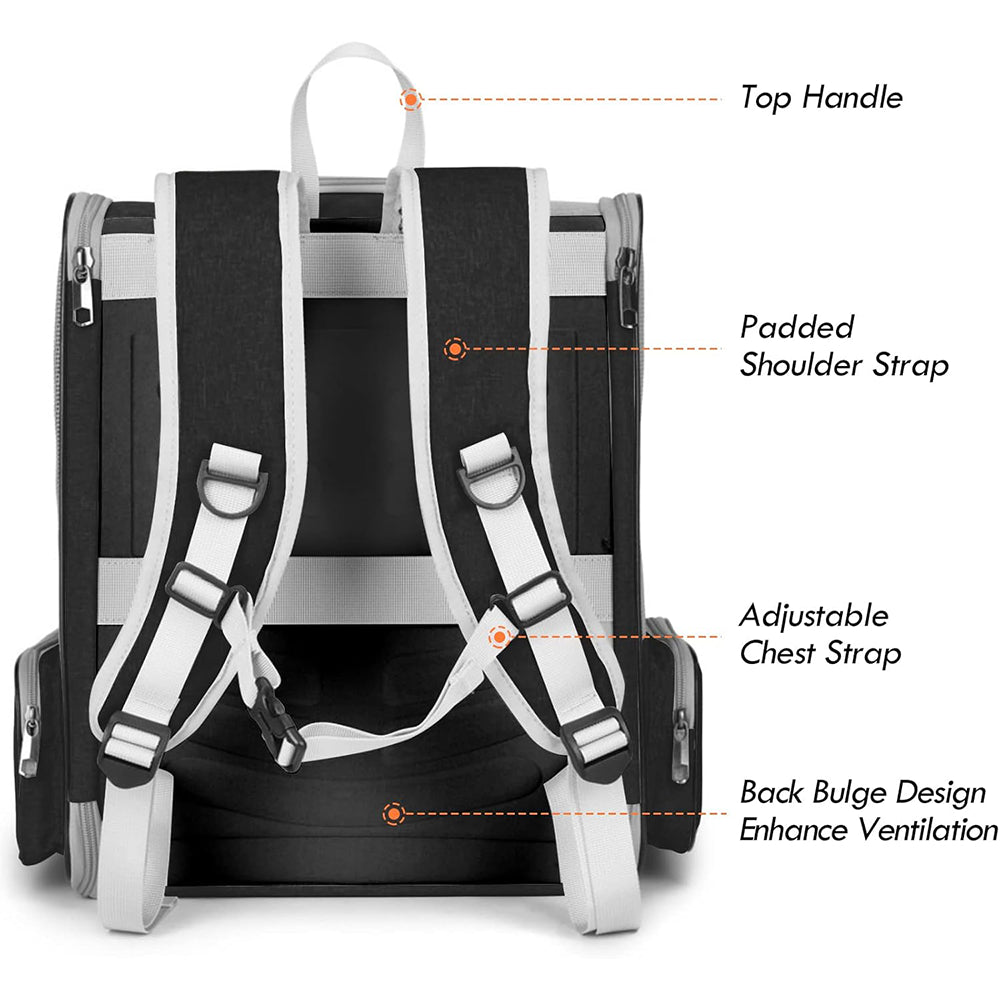 Pet Carrier Backpack – Soft Travel Bag with Mesh Ventilation for Small Pets By TopikaPet