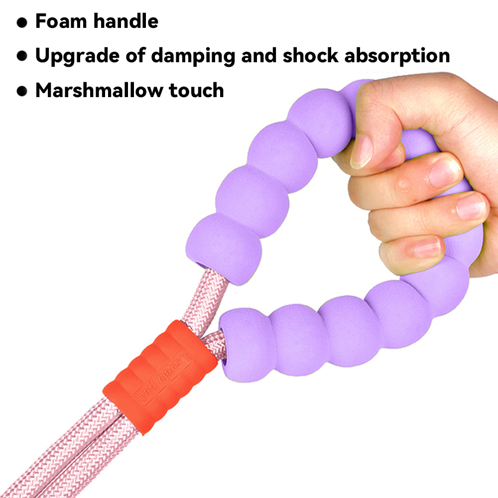 TopikaPet Heavy-Duty Rope Dog Leash – Durable Lead with Wide Breathable Handle (1.6m, Each)