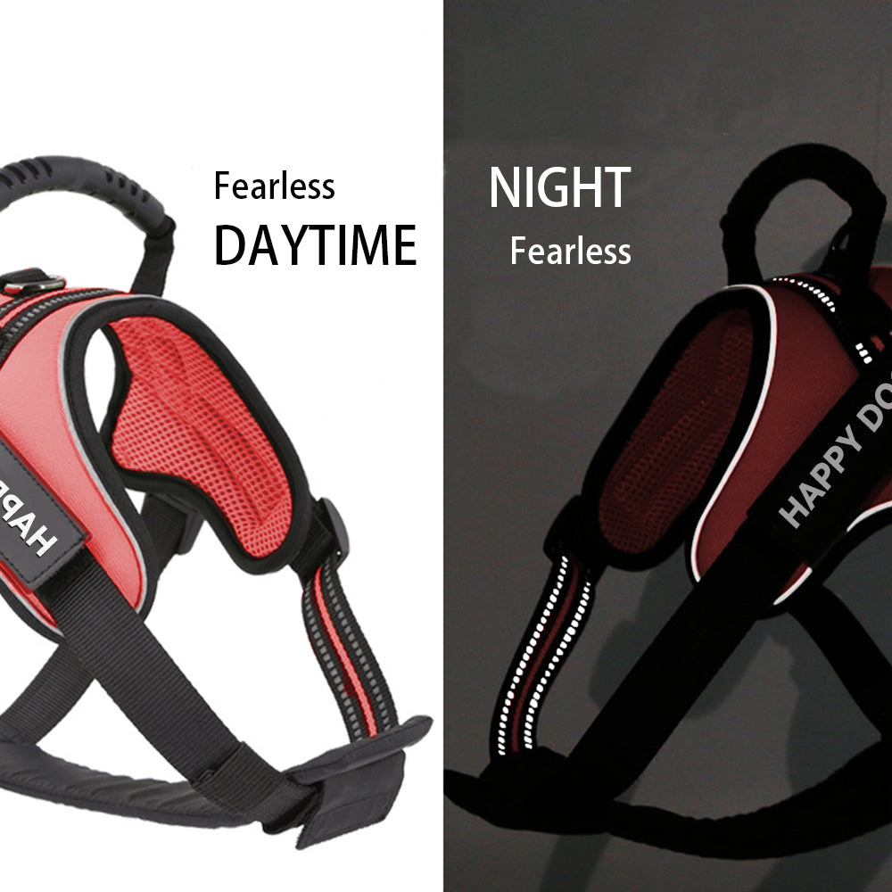 No-Pull Dog Harness – Adjustable Reflective Straps & Breathable Mesh By TopikaPet